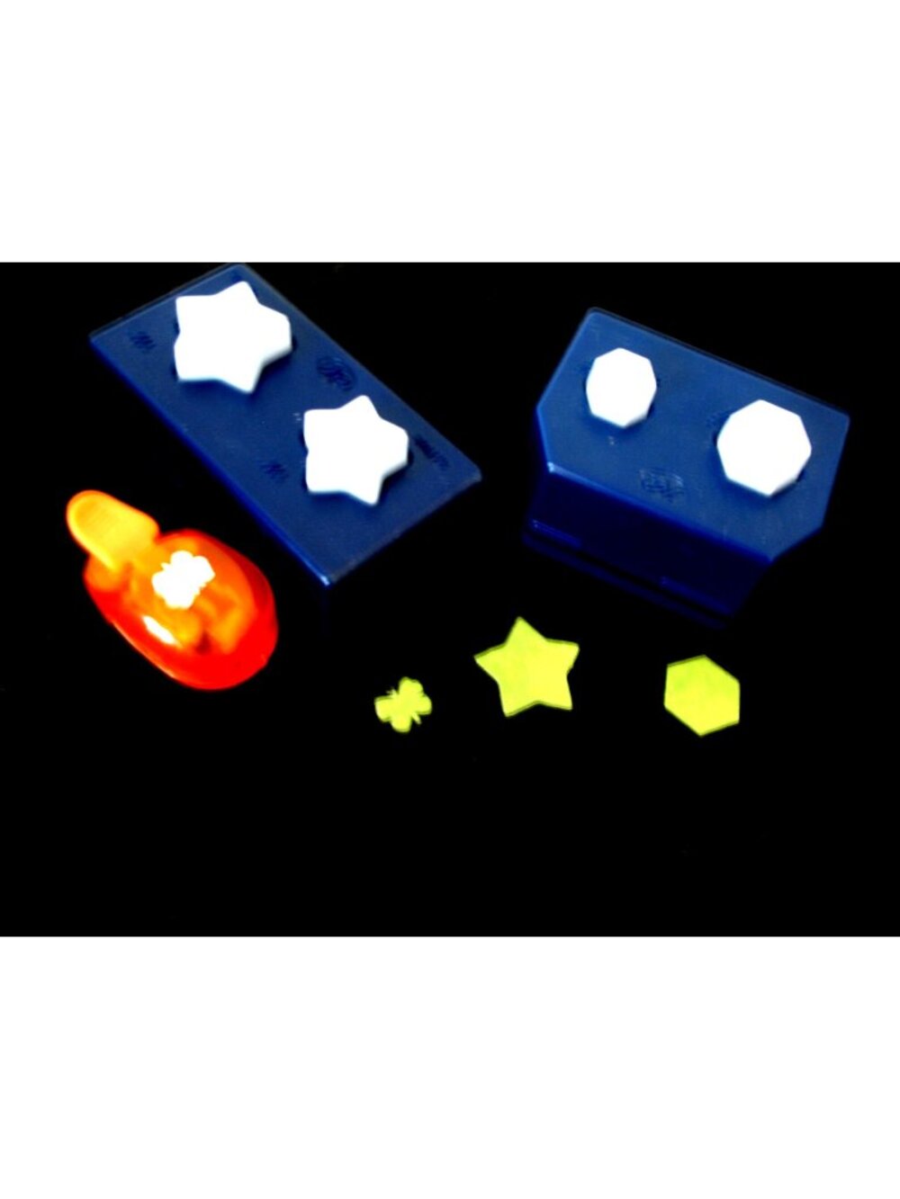 Creative Memories STAR Makers- 1 1/4 in & 1 1/2 inch -&HEXAGON -
